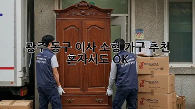 광주 동구 이사🏡 소형 가구 추천! 혼자서도 OK👌